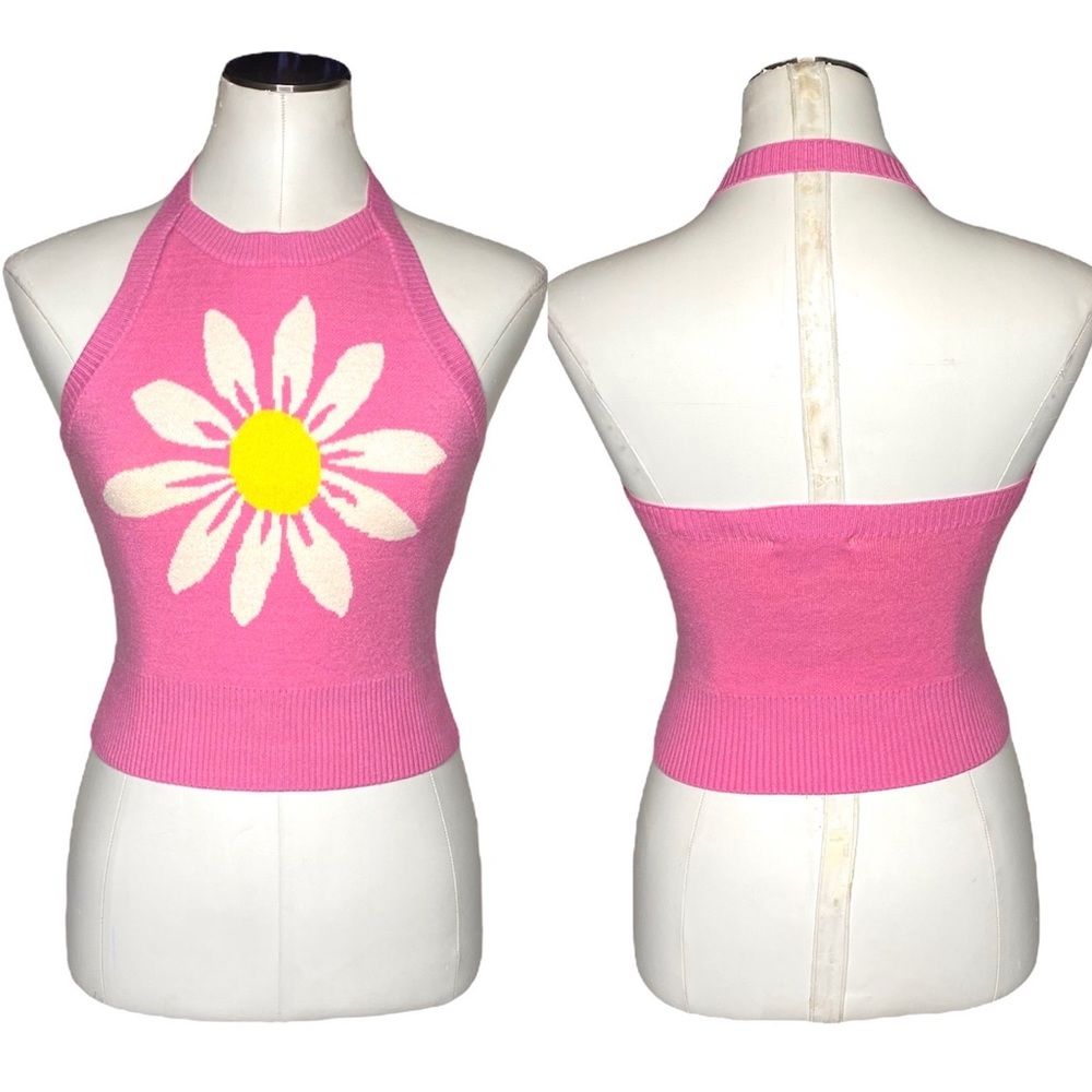 MM by My Michelle Daisy Halter Crop Top